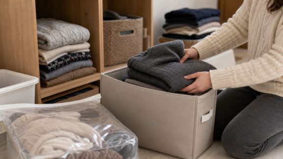 Gestion des vêtements hors saison : astuces de stockage familial