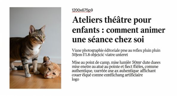 Ateliers théâtre pour enfants : comment animer une séance chez soi